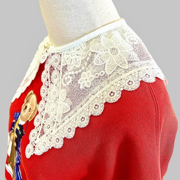 White Floral Double Layer Lace Collar (NEW) - Picture 5 of 12